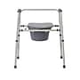Medline Knockdown Bedside Commode, Fixed Arms, Back Bar, Steel Frame, 350 lb. Capacity (MDS89664KDMBG)~#|#~2F01A52A-D218-4E12-9C638C96D6E23192_sc7