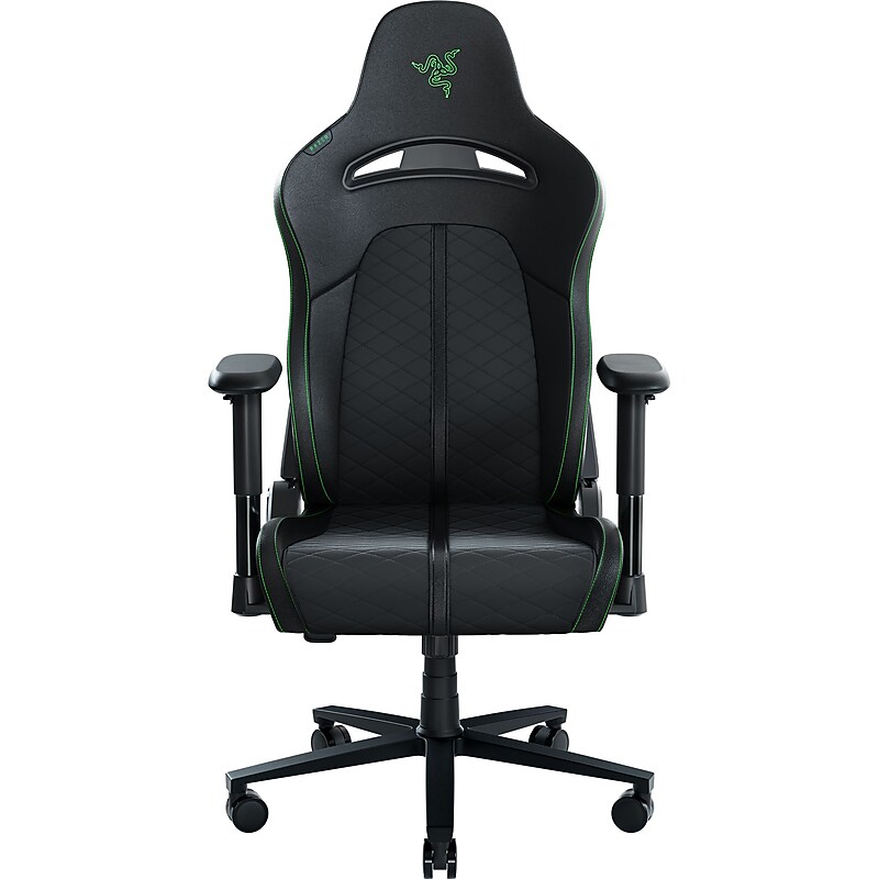 Razer Enki X Essential Synthetic Leather Ergonomic Racing Gaming Chair, Black (14304413) image 1