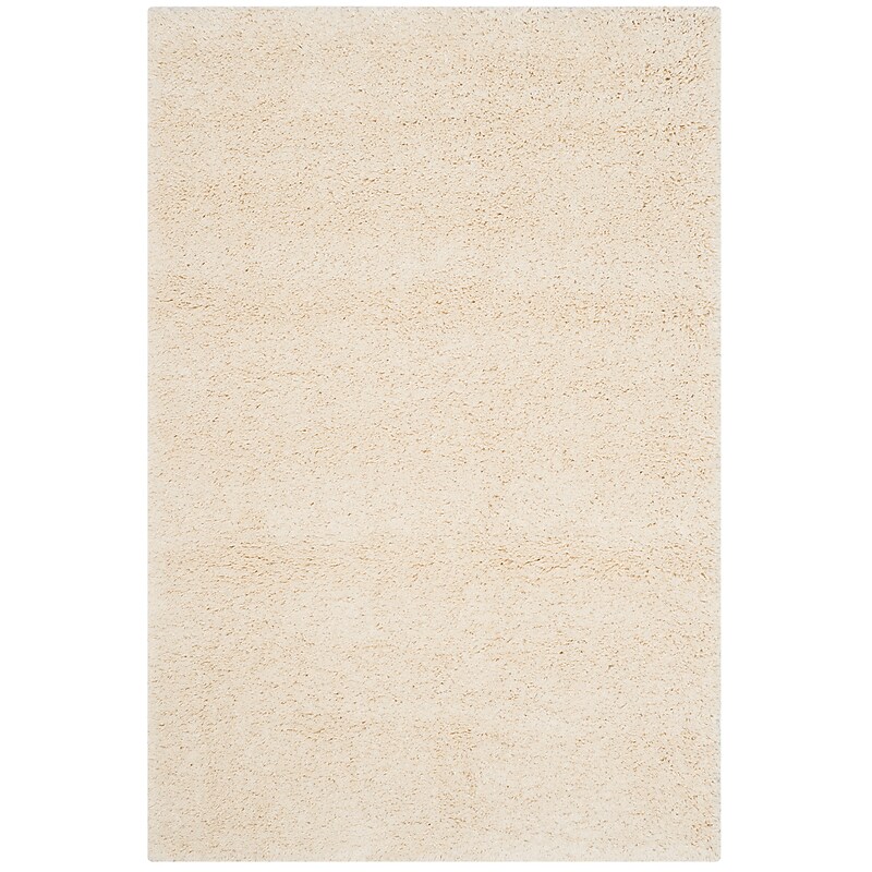 Safavieh California Shag 3' x 5' Accent Machine Made Rug, Ivory (SG151-1212-3) image 1