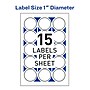 Avery Printable Laser/Inkjet Mailing Seals, 1" Diameter, White, 600 Labels Per Pack (13928/5247)~#|#~2F105529-AB1E-4E5B-BAF1CBC129591D80_sc7