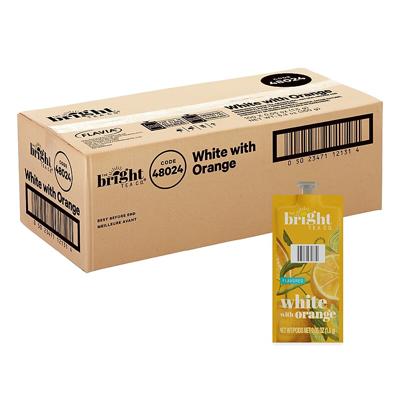 The Bright Tea Co. White Tea, Flavia Freshpacks, 100/Carton (MDRB504) image 1