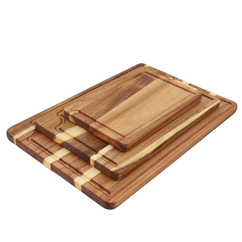 MegaChef Acacia Wood Cutting Board Set image 1