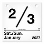 2027 AT-A-GLANCE Today Is 6" x 6" Daily Calendar Refill Pages, White/Black (K1-50-27)~#|#~2F18D190-F67A-4469-B4E8B495381307B1_sc7