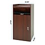 Alpine Industries Wood Trash Can, 40 Gallon, Mahogany (476-MA)~#|#~2F1960A4-9341-4C07-BC0C04E611768369_sc7