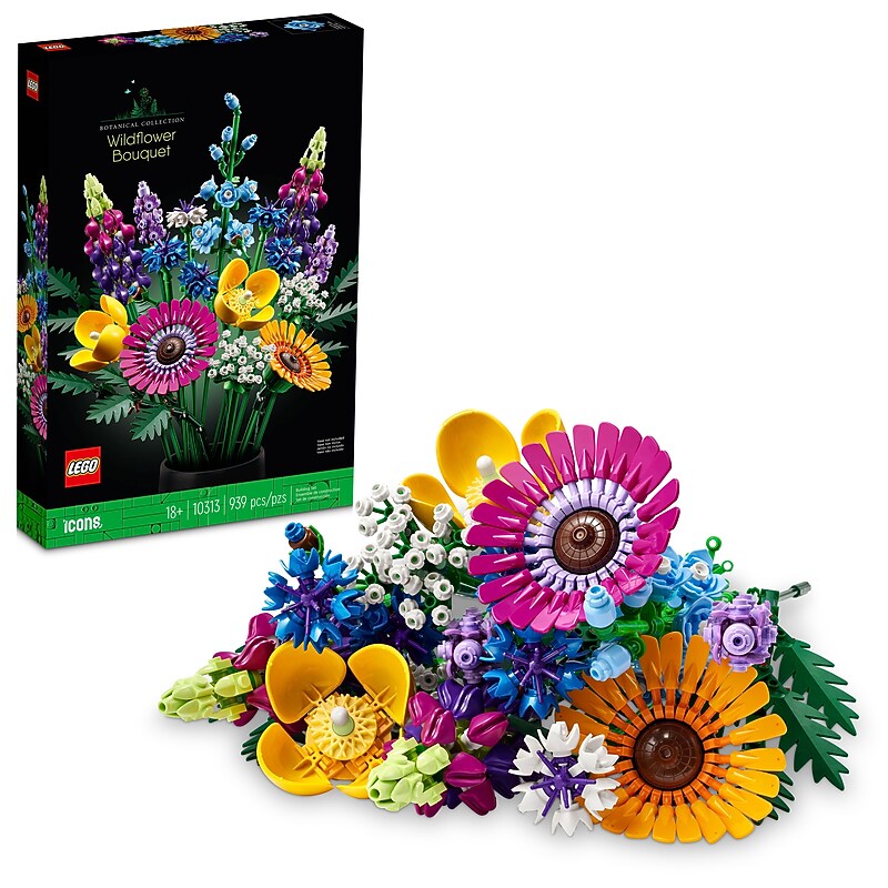 LEGO Botanicals Wildflower Bouquet, 939 Pieces  (10313) image 1
