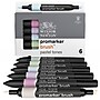 Winsor & Newton Promarker Dual-Tip Brush Alcohol Based Marker, Pastel Tones, 6/Pack (WNX0290125)~#|#~2F1EA934-70C4-4241-A4F7FF82523E36FD_sc7