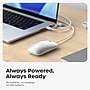 Satechi Slim LX Ambidextrous USB-A/C Mouse, Silver (ST-MULXS)~#|#~2F1F7342-1BD9-4A0D-B49440ADFF38410A_sc7
