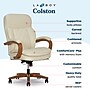 La-Z-Boy Colston Ergonomic Vegan Leather Swivel Executive Chair, Cream (60120-CRM)~#|#~2F2290C4-D56F-46DF-934F2CA26040DAAF_sc7