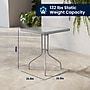 Flash Furniture Lila Glass Top Metal Table with 2 Stack Chairs, 23.75'' Square Silver (TH0731SQ017CBK2)~#|#~2F30D2A8-BAF6-4928-8D3CC4EEB191F9C1_sc7