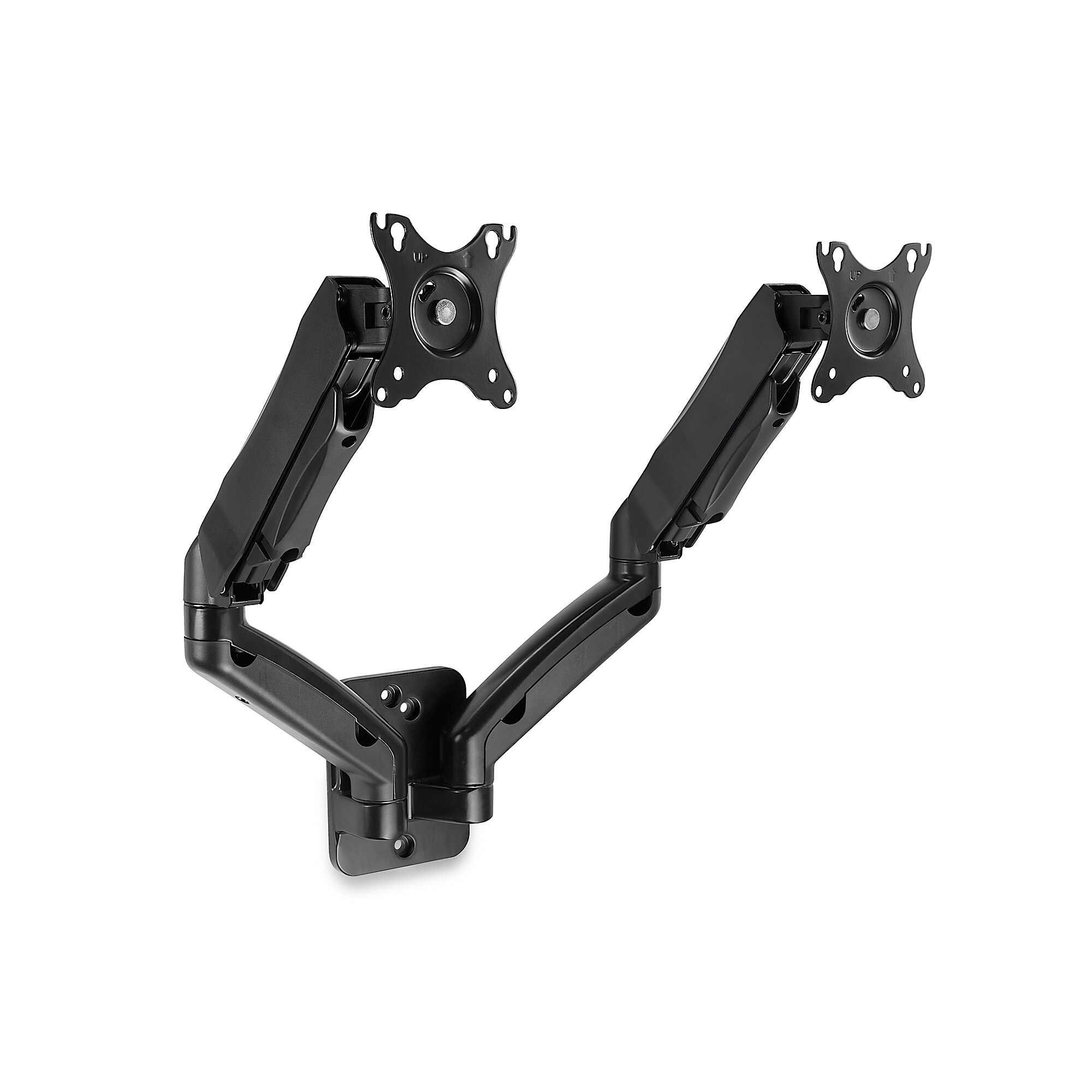 Mount-It! Dual Arm Monitor Wall Mount for 17″ to 27″ Screens, Holds 14.3lbs., Black (MI-766) Sansujyuku sansujyuku.com