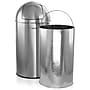 Elama Stainless Steel Indoor Trash Can with Swing Lid, 13 Gallon, Silver (938120088M)~#|#~2F3A41E8-0DA2-41AE-A43C491886C6994C_sc7
