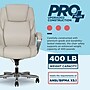 La-Z-Boy Niall AIR Lumbar Pro+ Ergonomic Vegan Leather Executive Big & Tall Chair, 400 lb. Capacity, Beige (60114-BGE)~#|#~2F3AB1A8-F0AD-40E9-8317694C491FA6A2_sc7
