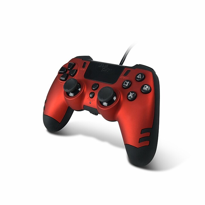 Lexip Metaltech Wired Controller for PS4/PC, Red (JVAMUL00151