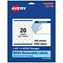 Avery Laser/Inkjet Decorative Edge Multipurpose Labels, 1-1/2" x 1-47/54", White, 2000 Labels/Box (94120)~#|#~2F44823A-760D-4F15-B007E247DAA443FC_sc7