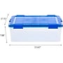 Iris WeatherPro 40 Qt. Latch Lid Storage Bin, Clear/Blue (500202)~#|#~2F459188-3EE9-49E1-82AB76800E2C46B9_sc7
