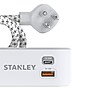 STANLEY SurgeMax 2-Outlet Surge Protector Power Strip with 2-USB Ports & Braided Fabric Cord, 6-ft., 300 Joules, White (33254)~#|#~2F46AC62-7360-492F-81A5D13BEB95C984_sc7