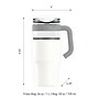 ASOBU Explorer Stainless Steel, 34 oz., White, (ADNASM80W)~#|#~2F4962F4-9AC2-4216-83ED1C73A35C0934_sc7