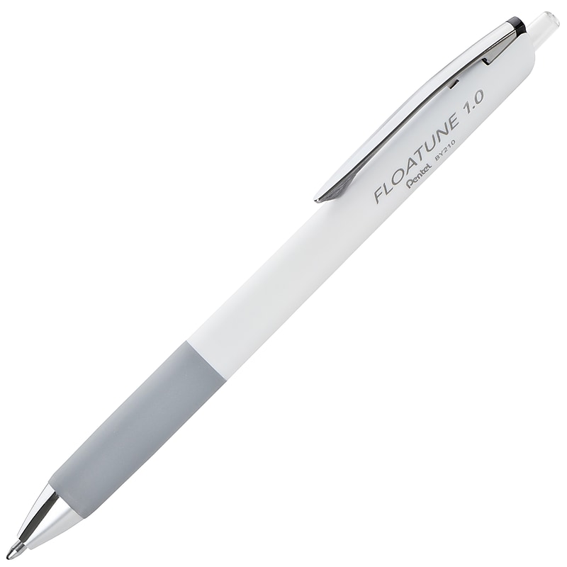 Pentel Floatune Retractable Rollerball Pen, Bold Point, 1.0mm, Black Ink, Dozen (BY210-A) image 1