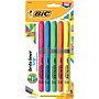 BIC Brite Liner Stick Highlighter with Grip, Chisel Tip, Assorted, 5/Pack (31257)~#|#~2F4D68F5-DB9B-467B-845A941B1D2CD127_sc7