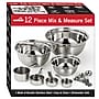 EuroHome Stainless Steel Mix and Measure Set, 12 Piece (3212)~#|#~2F4D8F2E-9772-4739-98572E78DD21CC92_sc7