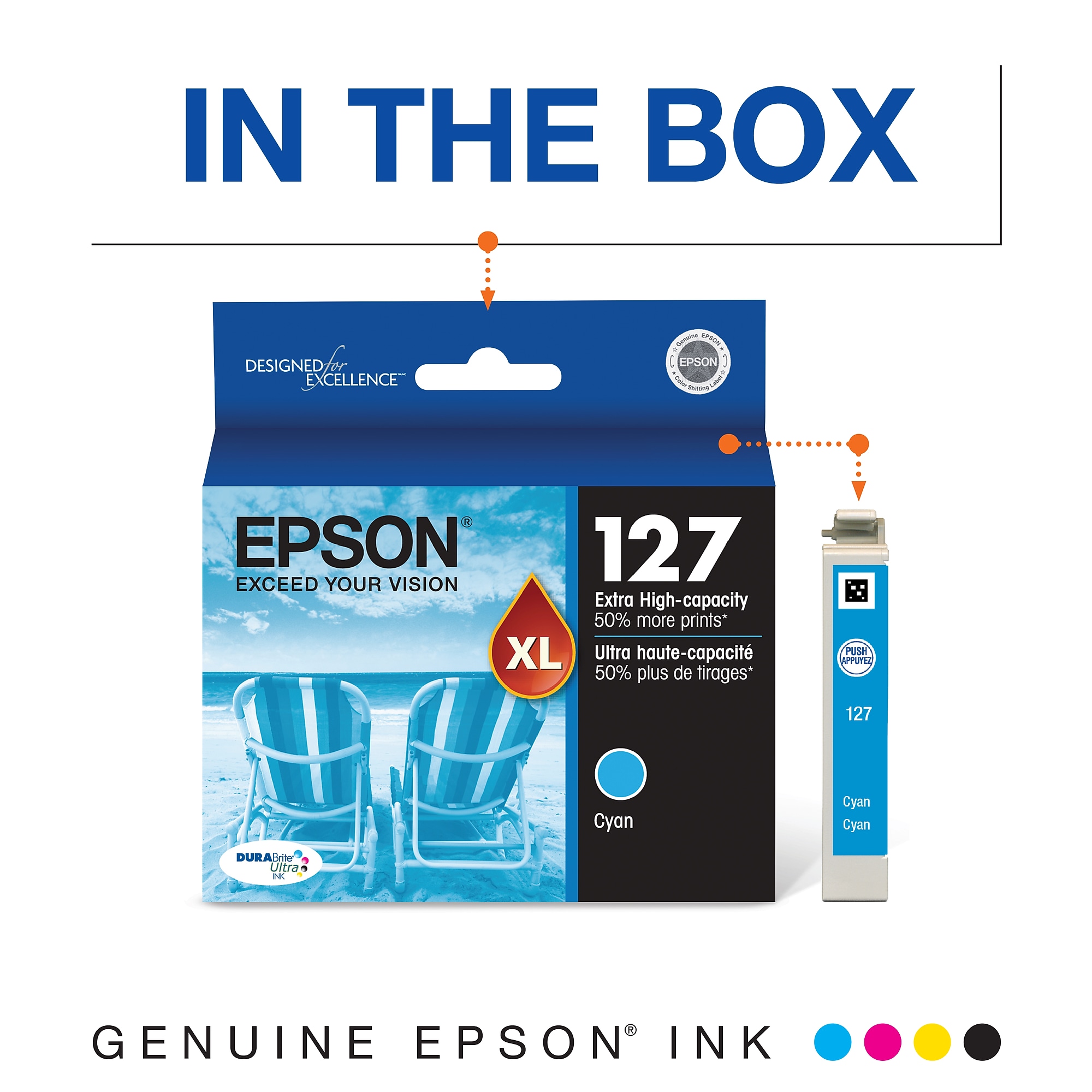 Epson T127 Cyan Extra High Yield Ink   Cartridge Sansujyuku sansujyuku.com