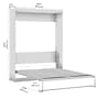 Bestar Nebula 65W Queen Murphy Bed, Space-Saving Wall Bed, White (25184-17)~#|#~2F592189-01A2-4119-9FA9F3F589C3B0E8_sc7