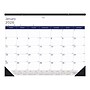 2026 Blueline DuraGlobe Bamboo Fiber 22" x 17" Monthly Desk Pad Calendar, Blue/White (C177227)~#|#~2F5ABBE0-15E0-4C5C-B1DA7FA21748E352_sc7