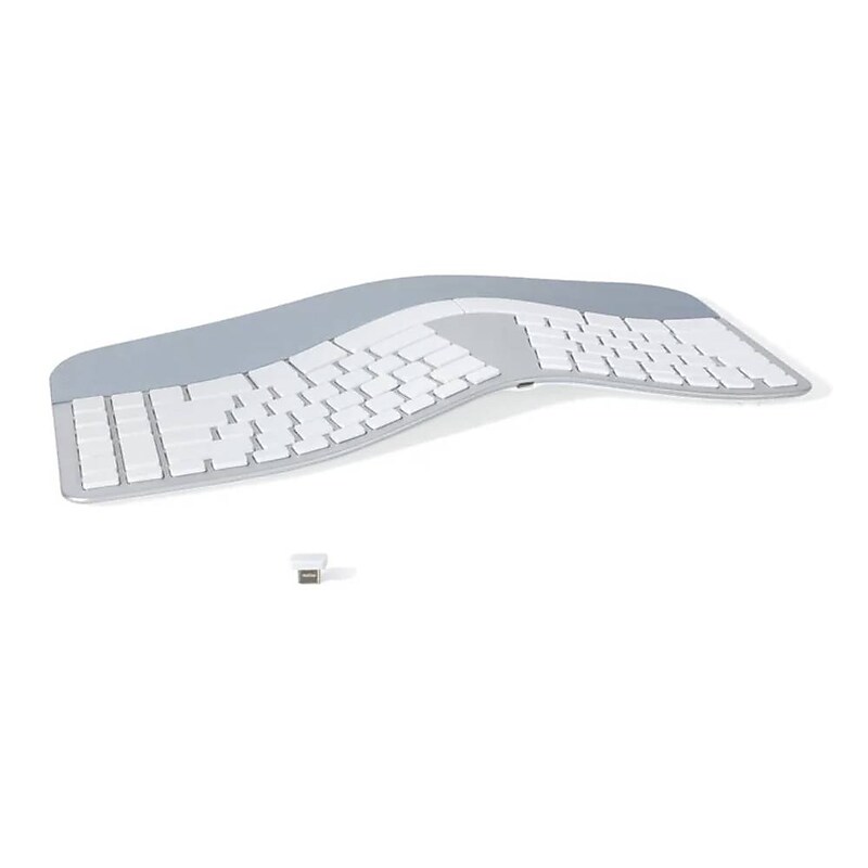 Matias Sculpted Wireless Ergonomic Keyboard for Mac, Silver (FK413D) image 1