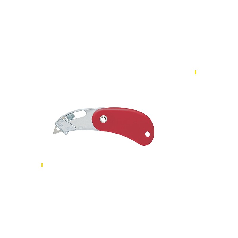 The Packaging Wholesalers Retractable Safety Cutter, Red, 12/Carton (KN133R) image 1
