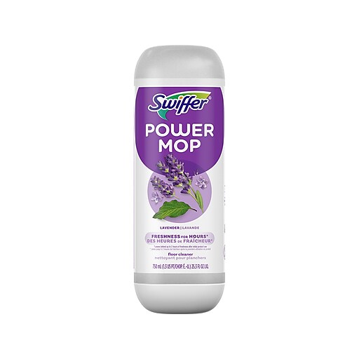 Swiffer PowerMop Deodorizing Floor Cleaner Refill, Lavender Scent, 25.3