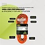 GoGreen Power 100' Indoor/Outdoor Extension Cord, 3-Outlet, 12 AWG, Orange (GG-15200)~#|#~2F6382D7-8A87-4B11-A157C62F115C6906_sc7