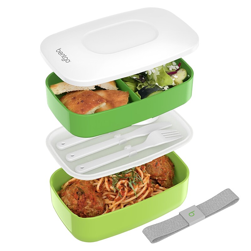 bentgo Classic All-in-One Bento Box, Green (BENTGO-G) image 1