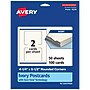 Avery Integrated Cards, 4.25" x 5.5", Matte Ivory, 100/Box (95276)~#|#~2F6A20AB-A5C4-435A-849F7B7FB8550A19_sc7