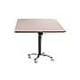 NPS PCT Series Premium Plus Café Table, 36" x 36", Adjustable Height, Black/Grey Nebula (PCT336PBTMGY)~#|#~2F6BCF54-64C0-4278-985FB3189202D26D_sc7