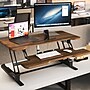 Mount-It! 38"W Electric Rectangular Adjustable Standing Desk Converter, Dark Walnut (MI-8011)~#|#~2F6F6167-5719-40B6-A6145EC47E57D23F_sc7