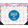 2027 Willow Creek Watercolor Stripes 22" x 17" Monthly Desk Pad Calendar, Assorted Colors (66645)~#|#~2F70501C-6E9B-4ADD-B41BD877C4515A0E_sc7