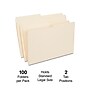Staples 30% Recycled File Folders, 1/2 Cut Tab, Legal Size, Manila, 100/Box (ST116939/116939)~#|#~2F726D49-E383-4503-A0986E8A54AA8084_sc7