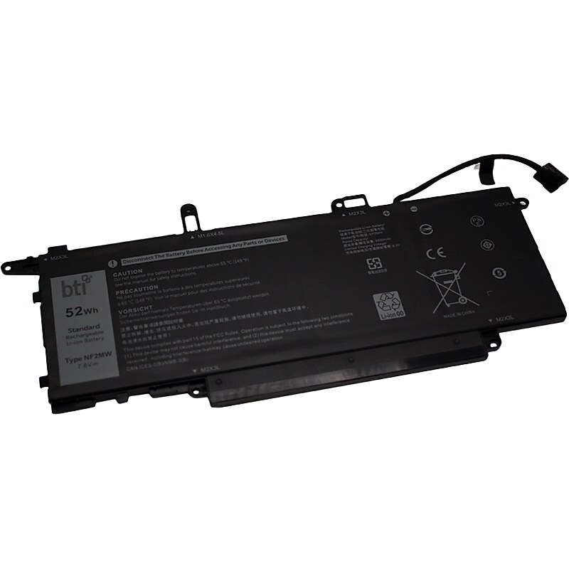 Battery Technology Li-Ion Replacement Battery for Dell Laptops, 6500mAh (NF2MW-BTI) image 1