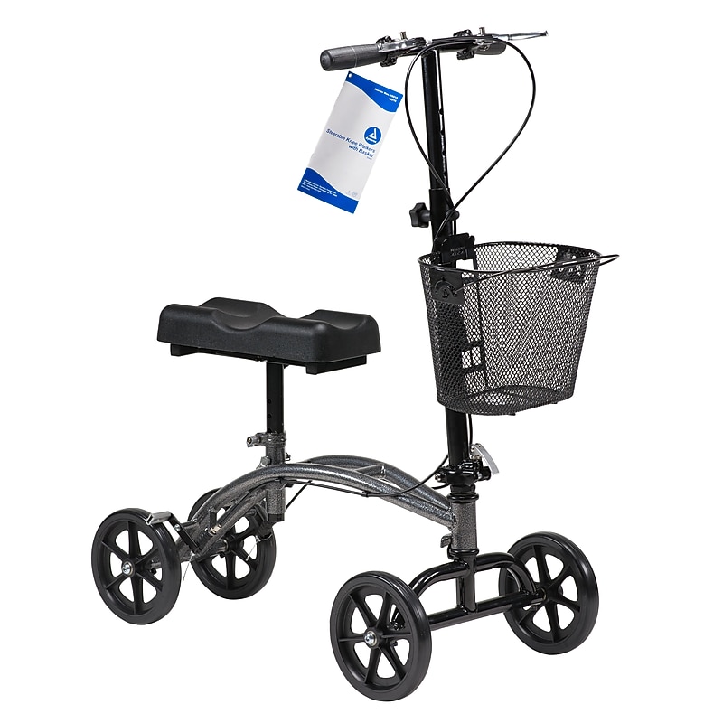 Dynarex Steerable Knee Walker with Basket (10216) image 1