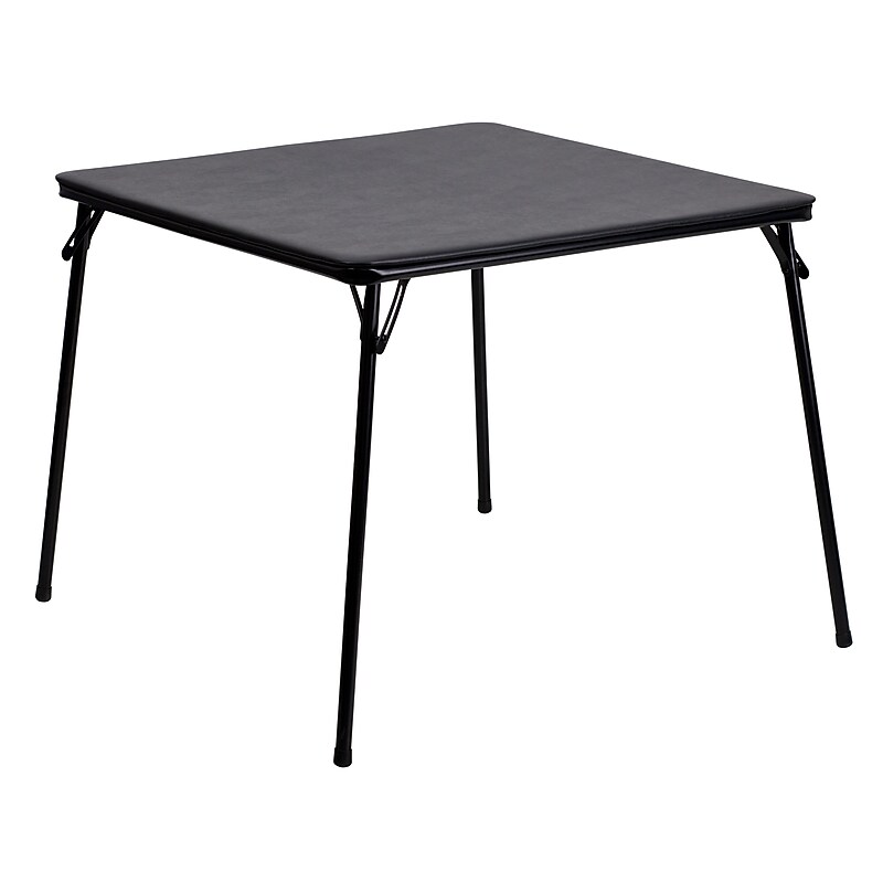 Flash Furniture Madelyn Folding Table, 33.5" x 33.5", Black (JB2) image 1
