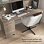 Bush Home Somerset 72"W Office Desk with Drawers and Hutch, Ash Gray (SET018AG)~#|#~2F73D174-3574-4322-B9659122E728C8D7_sc7