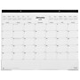 2024 Staples 22" x 17" Desk Pad Calendar, Unlined, Black/White (ST58448-24)~#|#~2F753865-1FAB-4A8F-8C77D6436B8AB4CA_sc7