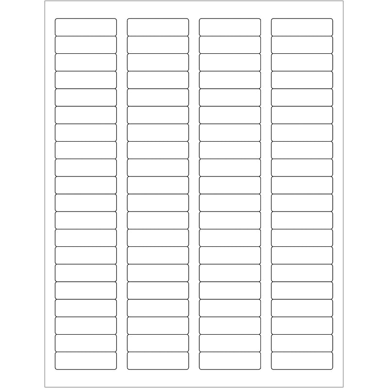 Tape Logic Weather-Resistant Laser Labels, 1 3/4" x 1/2", White, 8000/Case (LL250WR) image 1