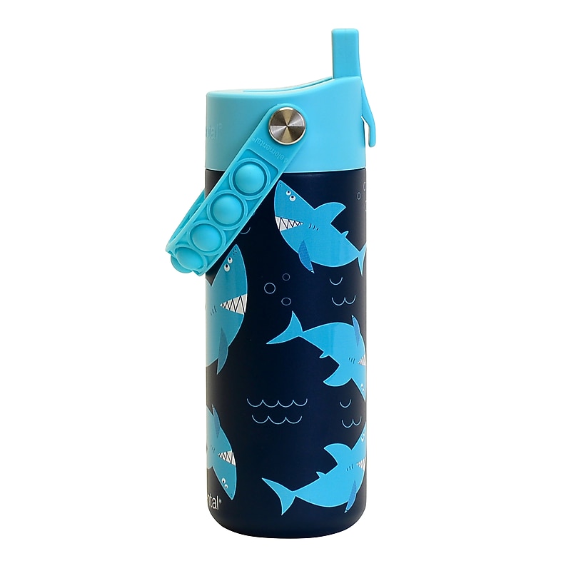 Elemental Core Pop Sharks Ahoy Stainless Steel Double Wall Insulated Water Bottle, 18 oz. (EBC18SA27P) image 1