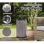 Alpine Industries Steel Outdoor Trash Can with Rain Bonnet Lid, 32 Gallon, Gray (ALP4400-01-GRY-RB)~#|#~2F78E289-19A8-440B-A9C31A75BC469ADC_sc7