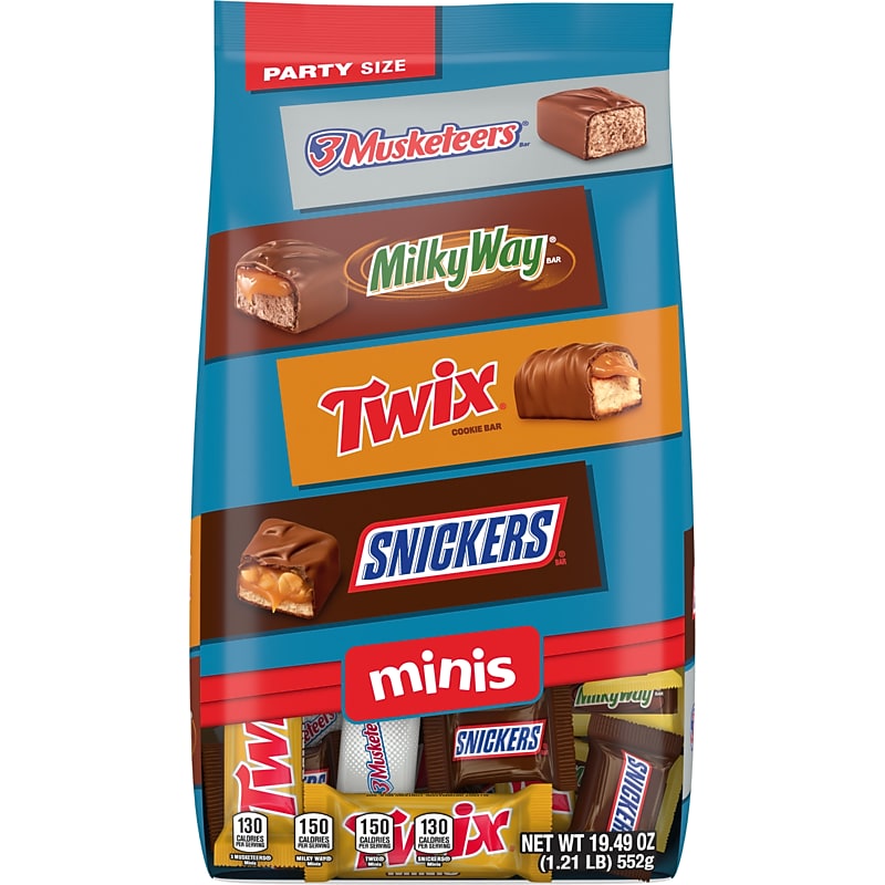 Mars Halloween Minis Milk Chocolate Candy Bars Variety Pack, 30.63 oz. (460690) image 1