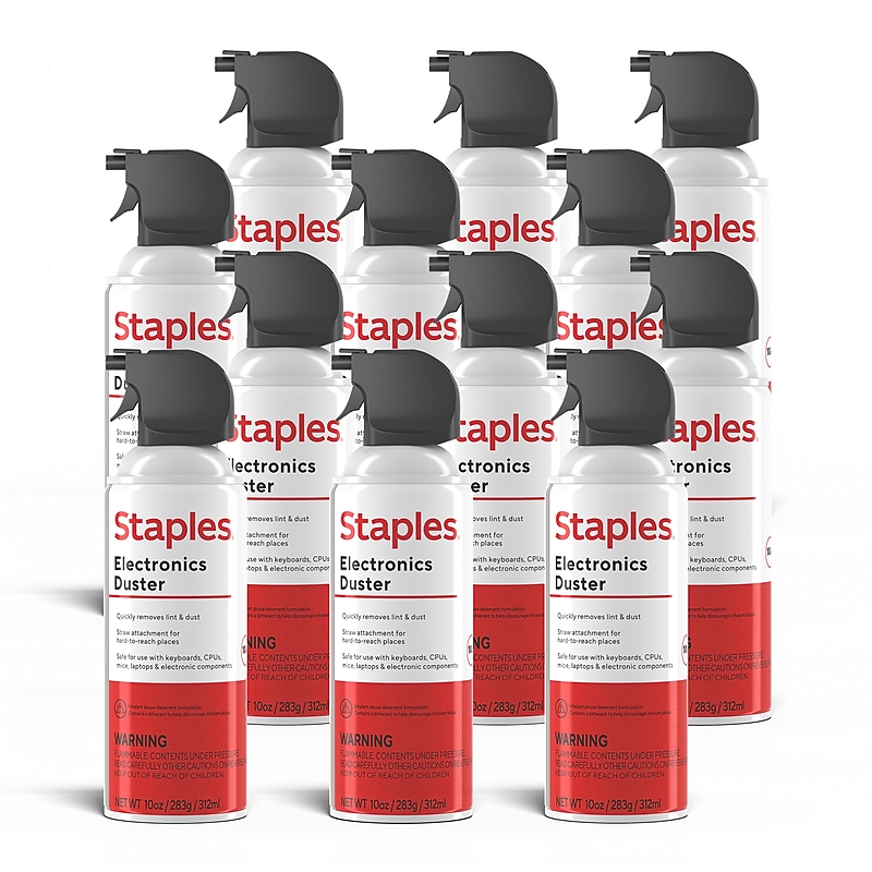 Staples Electronics Air Duster, 10 oz., 12/Pack (SPL10ENFR-6-VB) image 1