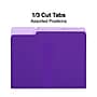 Staples File Folders, 1/3-Cut Tab, Letter Size, Purple, 100/Box (ST535559-CC)~#|#~2F7F6A81-547A-480D-9285EE312D39C4F5_sc7