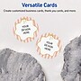 Avery Round Integrated Cards, Matte White, 100/Pack (19479371112)~#|#~2F819590-FF25-4636-B347854FEE8AA17A_sc7
