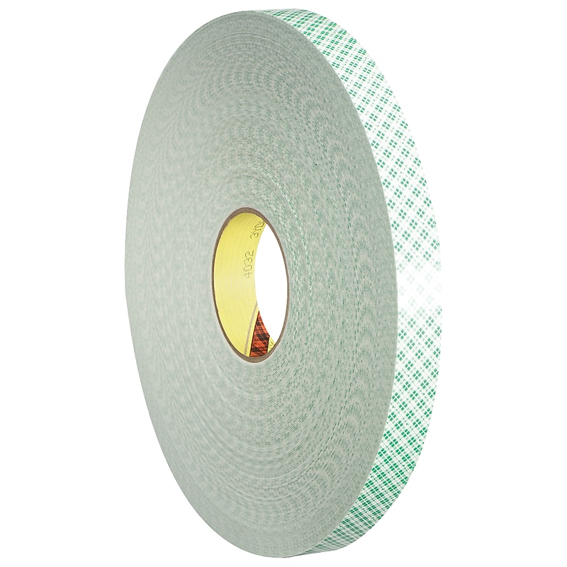 3M Indoor Foam Double-Sided Mounting Tape, 0.5" x 72 yds., Off-White (T95340321PK) image 1
